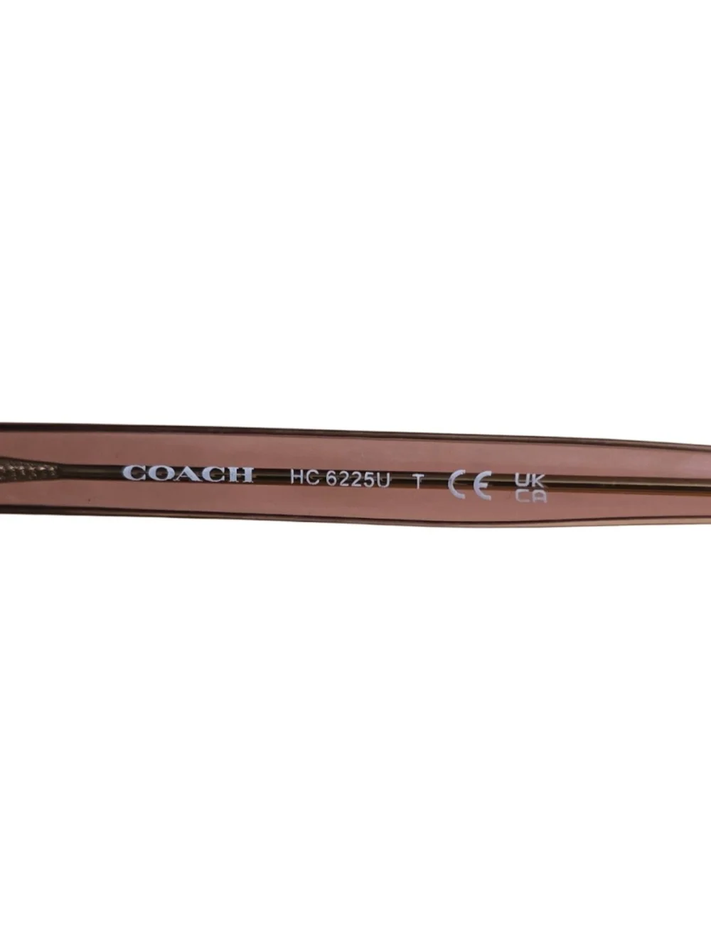 Authentic Coach HC6225U women's eyeglass frames in Transparent Rose Blush NWOT